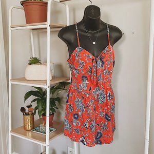 Blue and Orange Floral Romper - Xhilaration(MD)